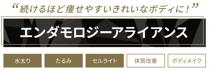 続けるほど痩せやすいきれいなボディに!たるみ・むくみセルライトケアなら エンダモロジーアライアンス
