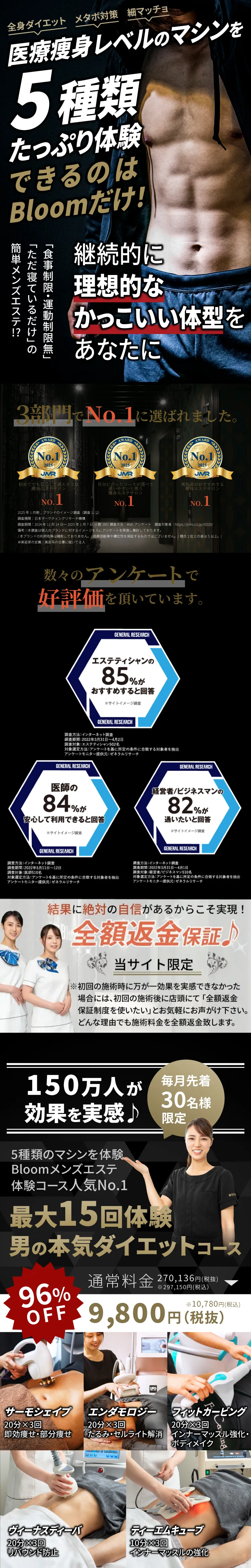 医療痩身レベルの痩身機器