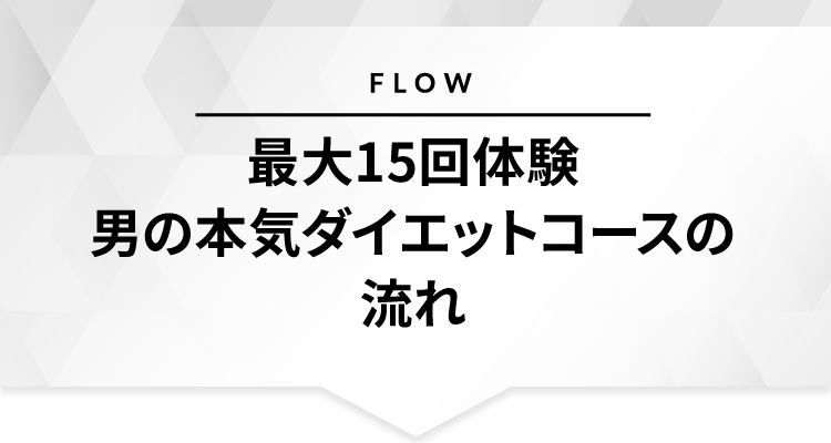 最大15回男の本気のダイエット
